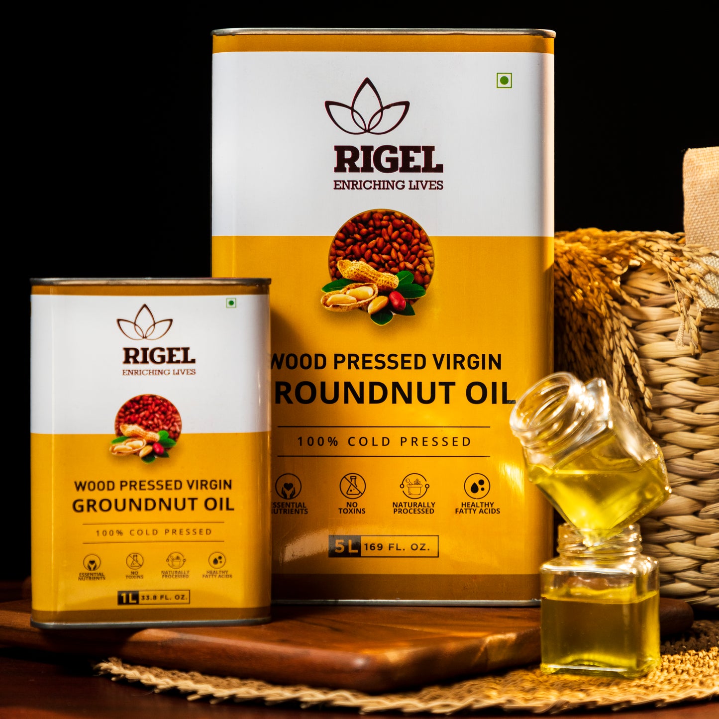 Groundnut Oil - Wood Pressed